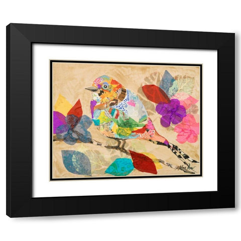 Band of Birds II Black Modern Wood Framed Art Print with Double Matting by Ritter, Gina