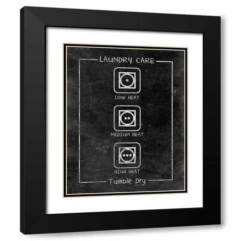 Laundry Care I Black Modern Wood Framed Art Print with Double Matting by SD Graphics Studio