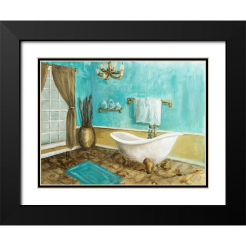 Golden Throne Room II Black Modern Wood Framed Art Print with Double Matting by Johnson, Walt