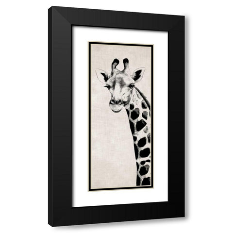 Giraffe II Black Modern Wood Framed Art Print with Double Matting by Rhyan, Vivien