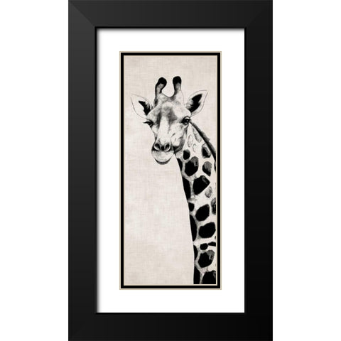 Giraffe II Black Modern Wood Framed Art Print with Double Matting by Rhyan, Vivien