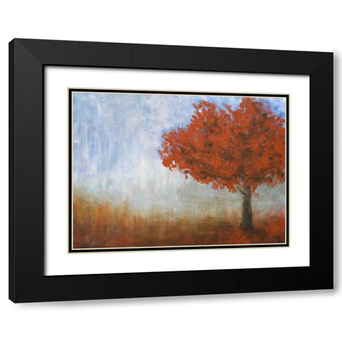 Eternal Tree Black Modern Wood Framed Art Print with Double Matting by Johnson, Walt