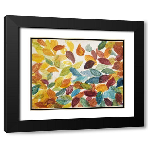 Bursting Autumn Black Modern Wood Framed Art Print with Double Matting by Loreth, Lanie