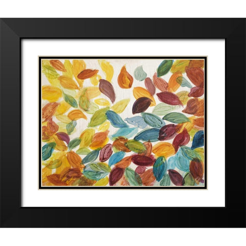 Bursting Autumn Black Modern Wood Framed Art Print with Double Matting by Loreth, Lanie