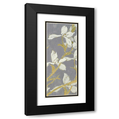 Tranquil Elegance Panel III Black Modern Wood Framed Art Print with Double Matting by Loreth, Lanie