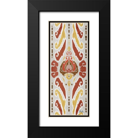 A Touch of Flourish III Black Modern Wood Framed Art Print with Double Matting by Pinto, Patricia