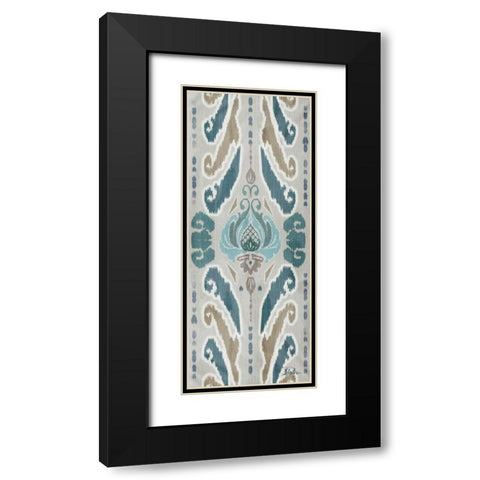 A Touch of Flourish I Black Modern Wood Framed Art Print with Double Matting by Pinto, Patricia
