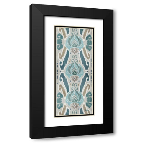 A Touch of Flourish III Black Modern Wood Framed Art Print with Double Matting by Pinto, Patricia