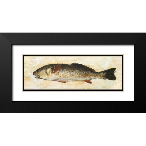 Catch of the Day II Black Modern Wood Framed Art Print with Double Matting by Johnson, Walt
