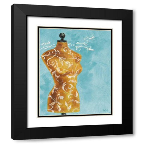 Dressmakers Assistant I Black Modern Wood Framed Art Print with Double Matting by Urban Pearl Collection, Llc