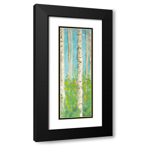 Vibrant Birchwood II Black Modern Wood Framed Art Print with Double Matting by Johnson, Walt