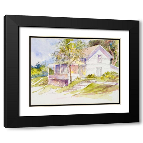 Colorful View Black Modern Wood Framed Art Print with Double Matting by Slivka, Jane