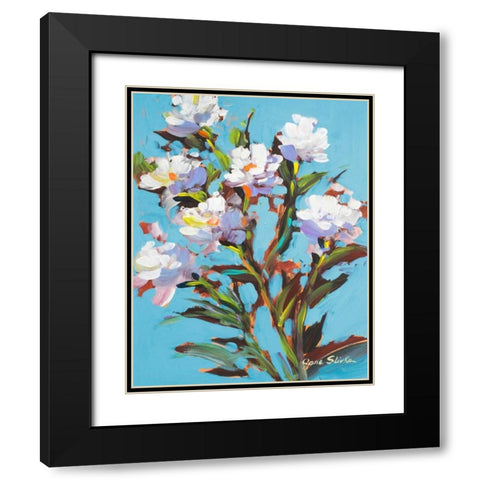 Graceful Black Modern Wood Framed Art Print with Double Matting by Slivka, Jane