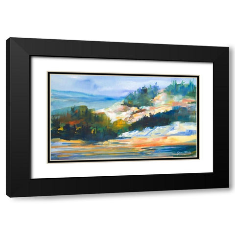 Morning Light Black Modern Wood Framed Art Print with Double Matting by Slivka, Jane