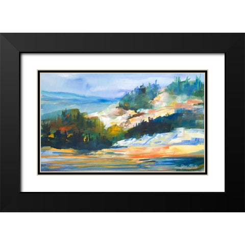 Morning Light Black Modern Wood Framed Art Print with Double Matting by Slivka, Jane