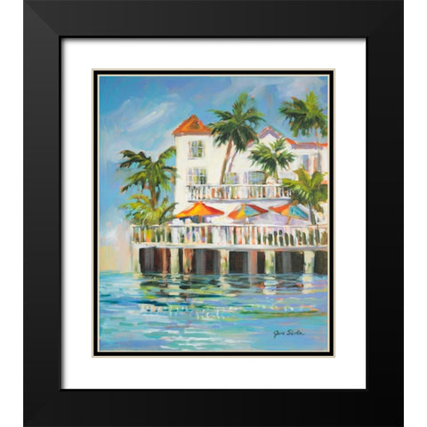 Resort Style Black Modern Wood Framed Art Print with Double Matting by Slivka, Jane