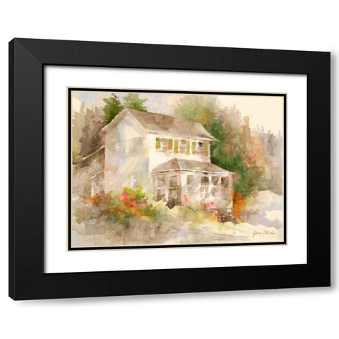 Summer Home II Black Modern Wood Framed Art Print with Double Matting by Slivka, Jane