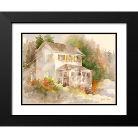 Summer Home II Black Modern Wood Framed Art Print with Double Matting by Slivka, Jane