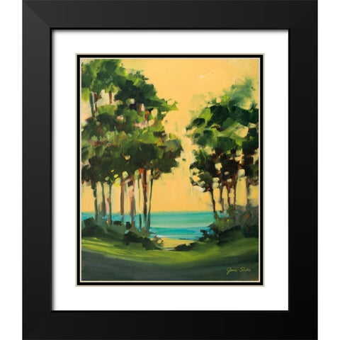 Toward the Shore Black Modern Wood Framed Art Print with Double Matting by Slivka, Jane