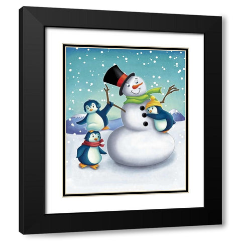 Oh the Joy I Black Modern Wood Framed Art Print with Double Matting by Josefina