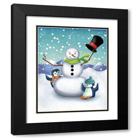 Oh the Joy IV Black Modern Wood Framed Art Print with Double Matting by Josefina