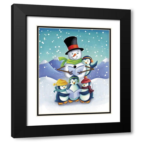 Oh the Joy II Black Modern Wood Framed Art Print with Double Matting by Josefina