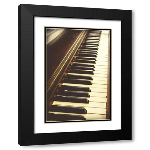 Play it Again Black Modern Wood Framed Art Print with Double Matting by Bryant, Susan