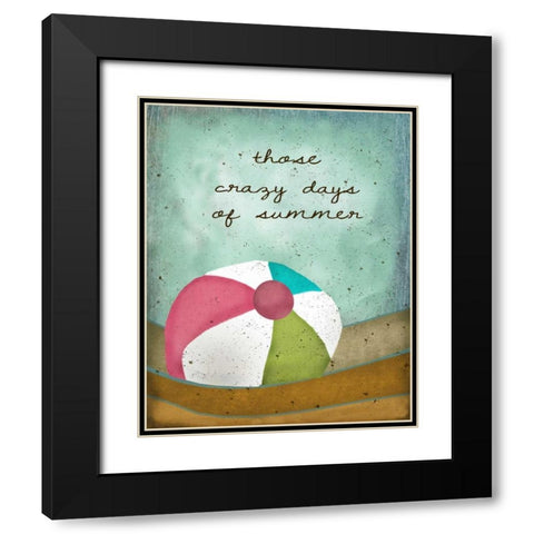 Crazy Days of Summer Black Modern Wood Framed Art Print with Double Matting by Albert, Beth