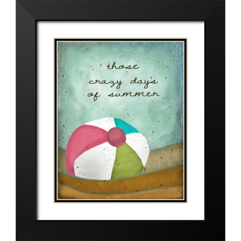 Crazy Days of Summer Black Modern Wood Framed Art Print with Double Matting by Albert, Beth