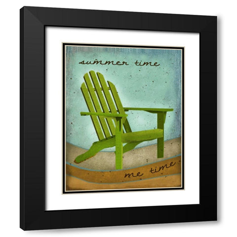 Summertime Black Modern Wood Framed Art Print with Double Matting by Albert, Beth