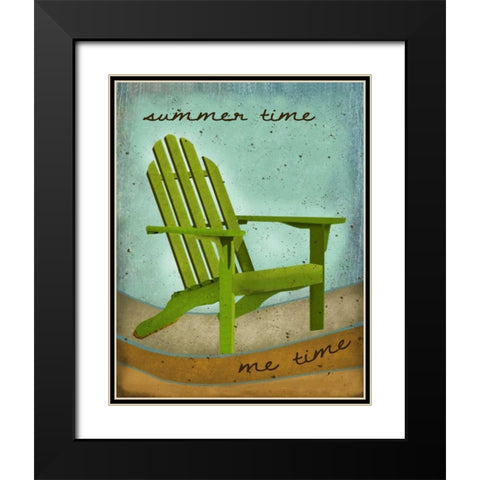 Summertime Black Modern Wood Framed Art Print with Double Matting by Albert, Beth