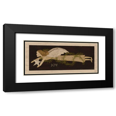 Angel Joy Black Modern Wood Framed Art Print with Double Matting by Albert, Beth