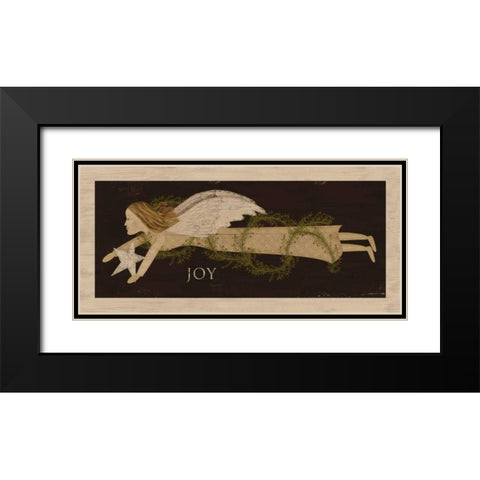 Angel Joy Black Modern Wood Framed Art Print with Double Matting by Albert, Beth