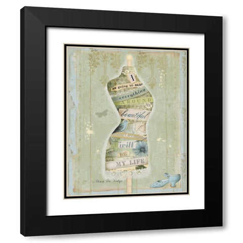 Make Everything Beautiful Black Modern Wood Framed Art Print with Double Matting by Albert, Beth