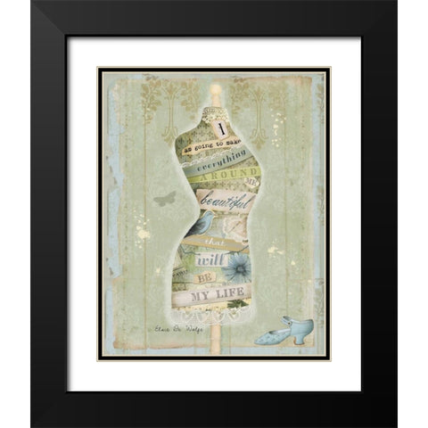 Make Everything Beautiful Black Modern Wood Framed Art Print with Double Matting by Albert, Beth