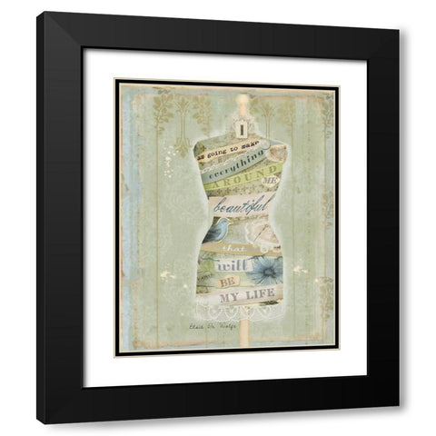 Make Everything Beautiful II Black Modern Wood Framed Art Print with Double Matting by Albert, Beth