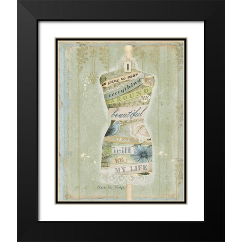 Make Everything Beautiful II Black Modern Wood Framed Art Print with Double Matting by Albert, Beth