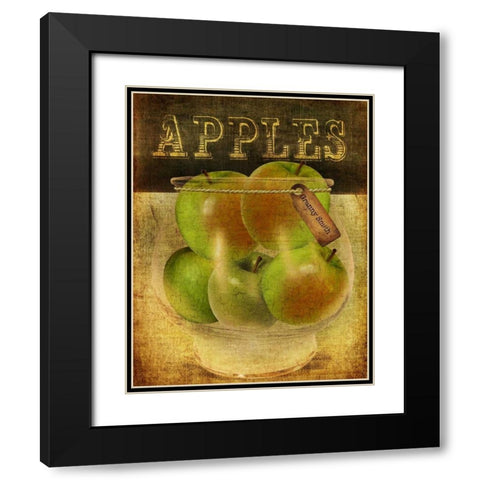 Grannysmith Apples Black Modern Wood Framed Art Print with Double Matting by Albert, Beth