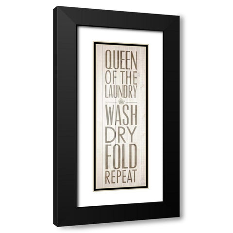 Queen of the Laundry IV Black Modern Wood Framed Art Print with Double Matting by Drotz, Dallas