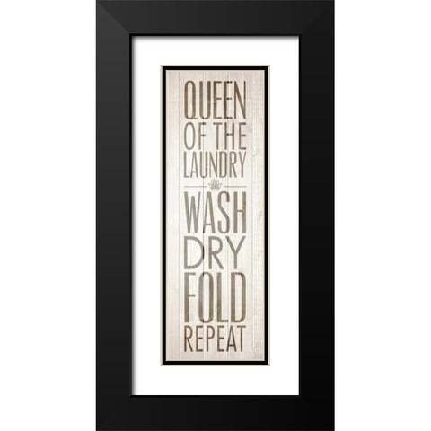 Queen of the Laundry IV Black Modern Wood Framed Art Print with Double Matting by Drotz, Dallas
