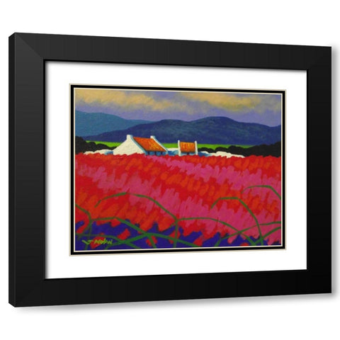 Red Meadow Black Modern Wood Framed Art Print with Double Matting by Nolan, John