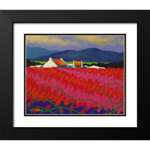 Red Meadow Black Modern Wood Framed Art Print with Double Matting by Nolan, John