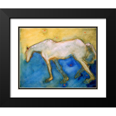 Horse 2 Black Modern Wood Framed Art Print with Double Matting by Hoffman, Kate