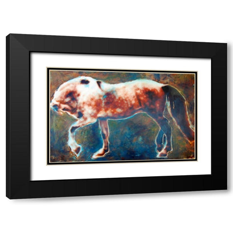 Antonio Black Modern Wood Framed Art Print with Double Matting by Hoffman, Kate