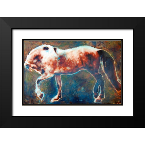 Antonio Black Modern Wood Framed Art Print with Double Matting by Hoffman, Kate