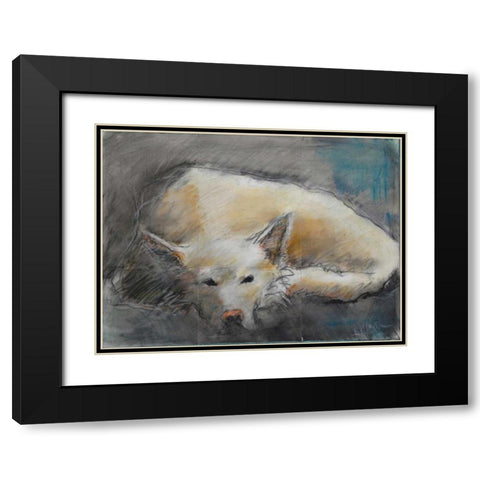 Missy Black Modern Wood Framed Art Print with Double Matting by Hoffman, Kate