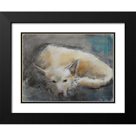 Missy Black Modern Wood Framed Art Print with Double Matting by Hoffman, Kate