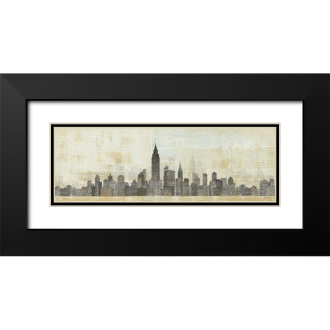 Empire Skyline Black Modern Wood Framed Art Print with Double Matting by Tillmon, Avery
