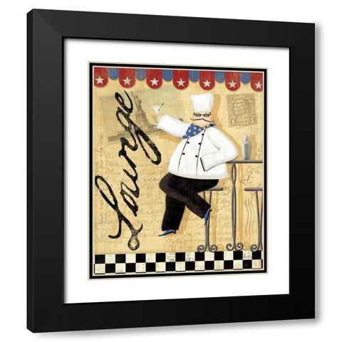 Chefs Break II Black Modern Wood Framed Art Print with Double Matting by Charron, Veronique