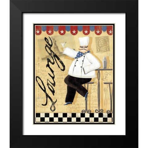Chefs Break II Black Modern Wood Framed Art Print with Double Matting by Charron, Veronique